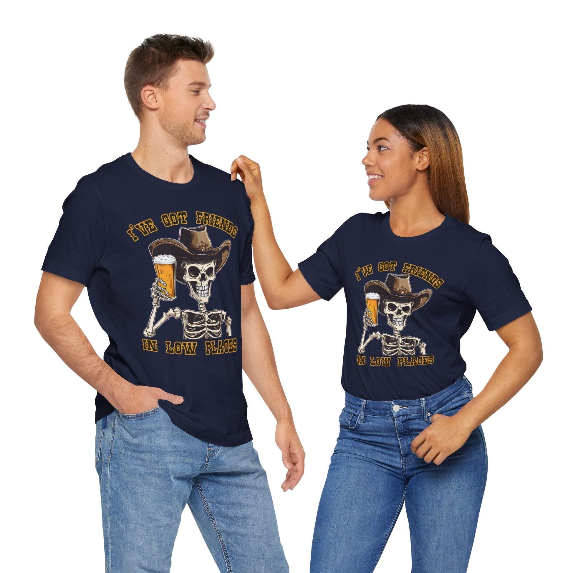 Friends in low Places Jersey Short Sleeve Tee - VICIOUSLY CRUNK MERCH