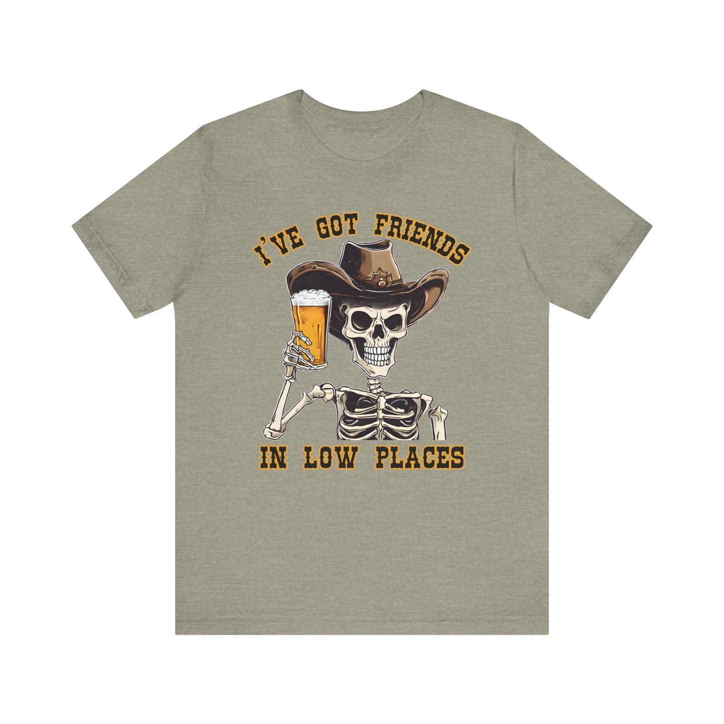 Friends in low Places Jersey Short Sleeve Tee - VICIOUSLY CRUNK MERCH