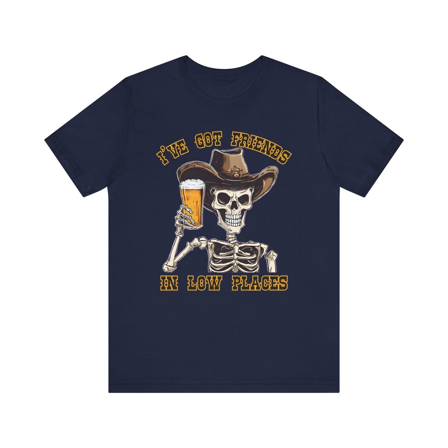 Friends in low Places Jersey Short Sleeve Tee - VICIOUSLY CRUNK MERCH