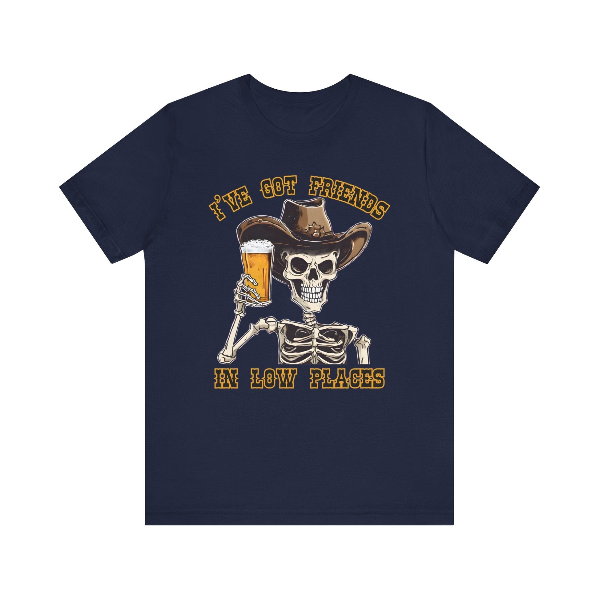 Friends in low Places Jersey Short Sleeve Tee - VICIOUSLY CRUNK MERCH