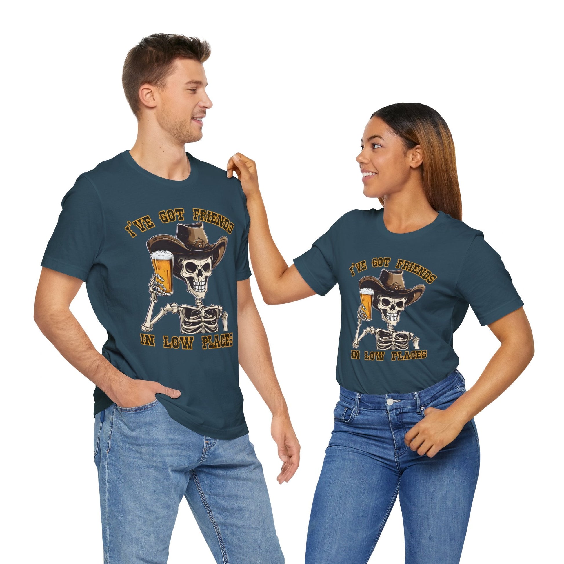 Friends in low Places Jersey Short Sleeve Tee - VICIOUSLY CRUNK MERCH