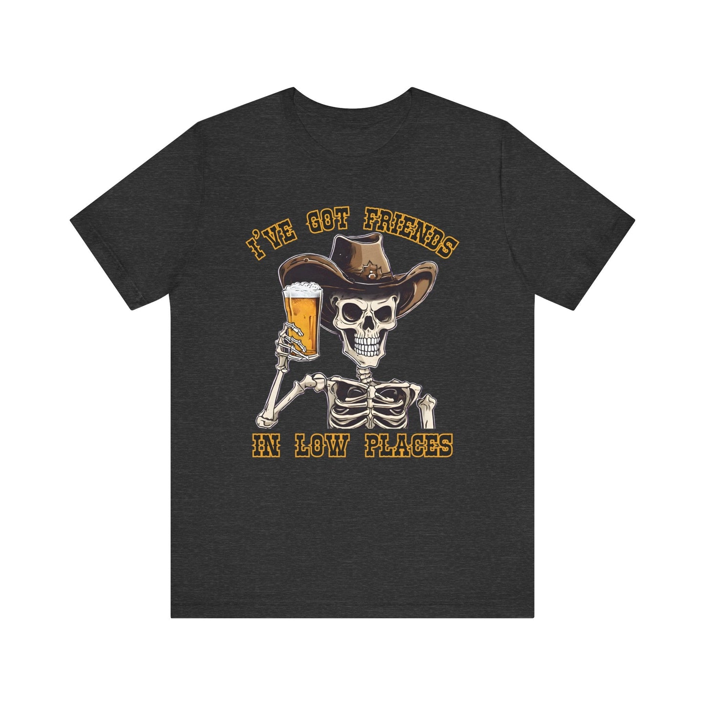 Friends in low Places Jersey Short Sleeve Tee - VICIOUSLY CRUNK MERCH