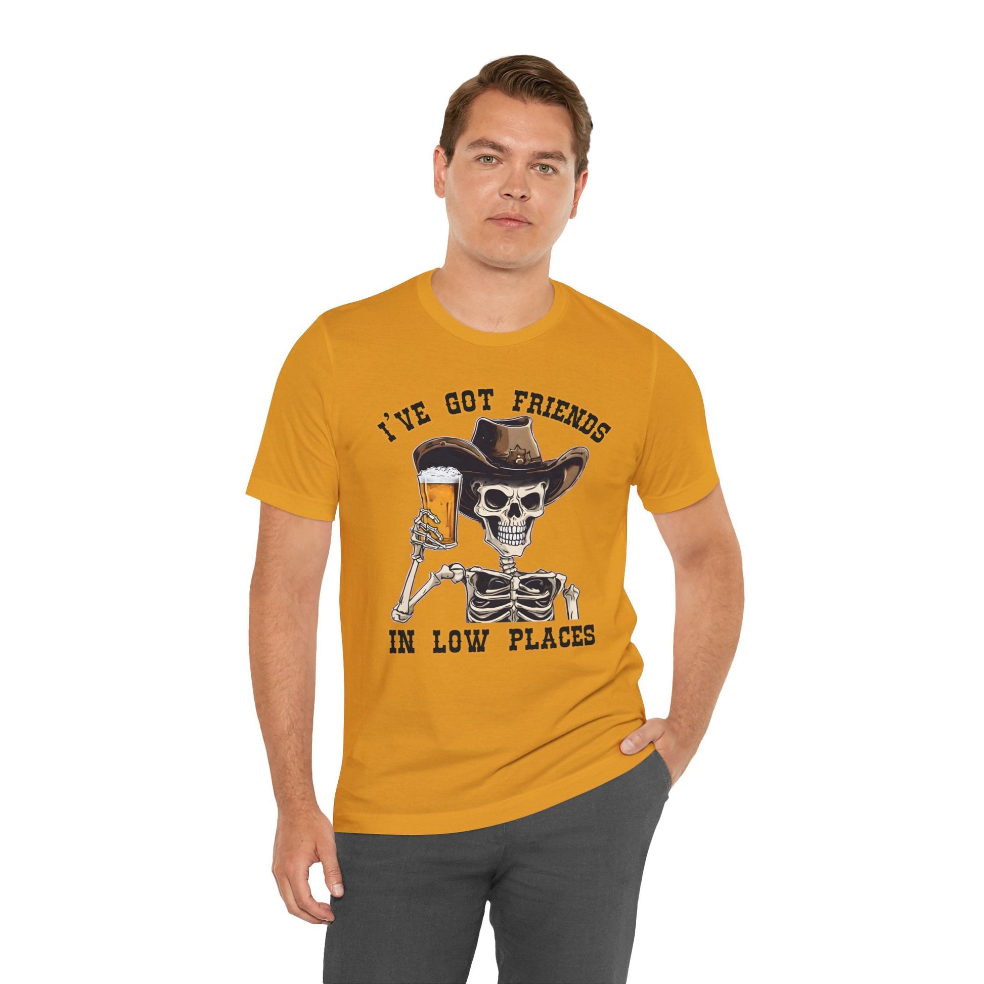 Friends in low Places Jersey Short Sleeve Tee - VICIOUSLY CRUNK MERCH