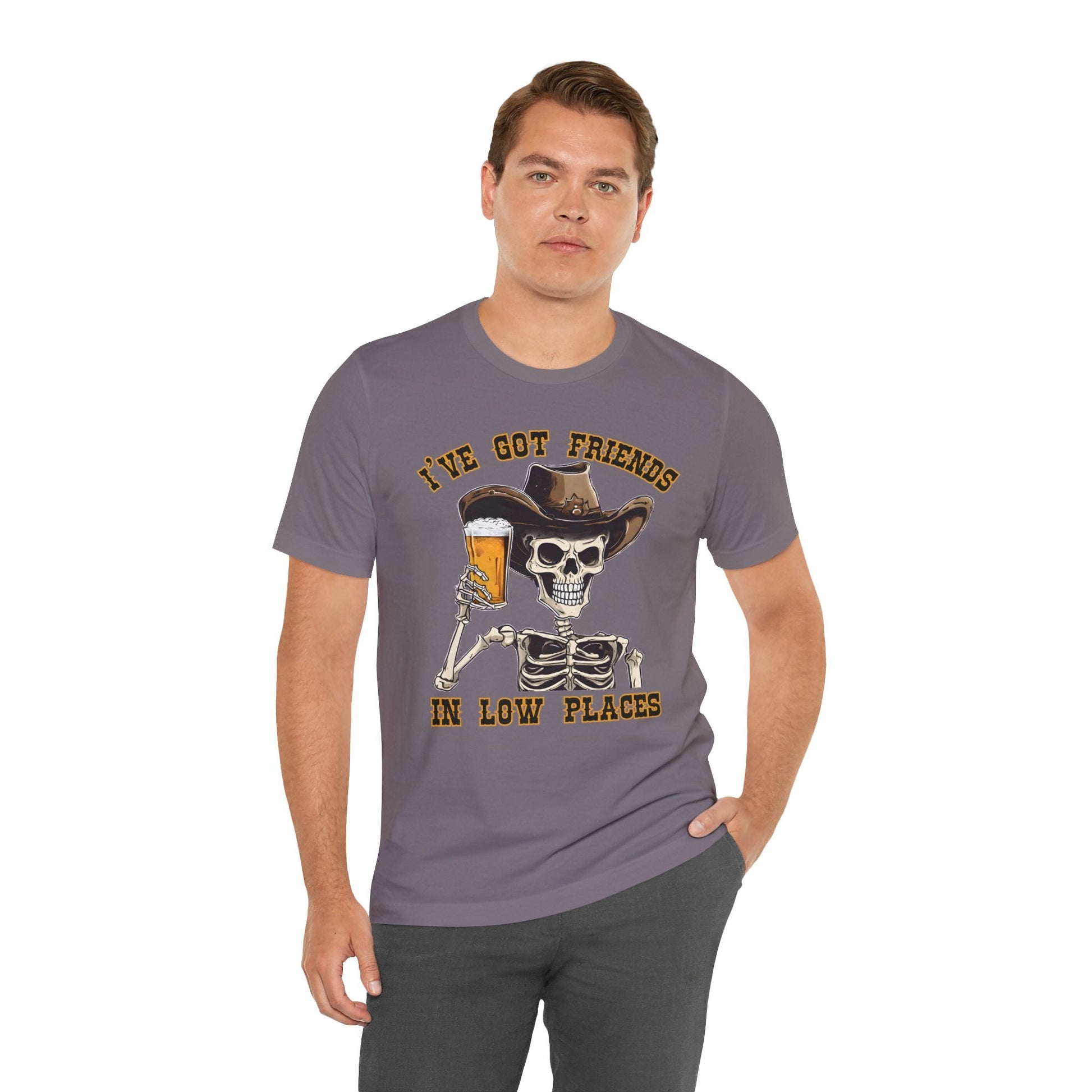 Friends in low Places Jersey Short Sleeve Tee - VICIOUSLY CRUNK MERCH