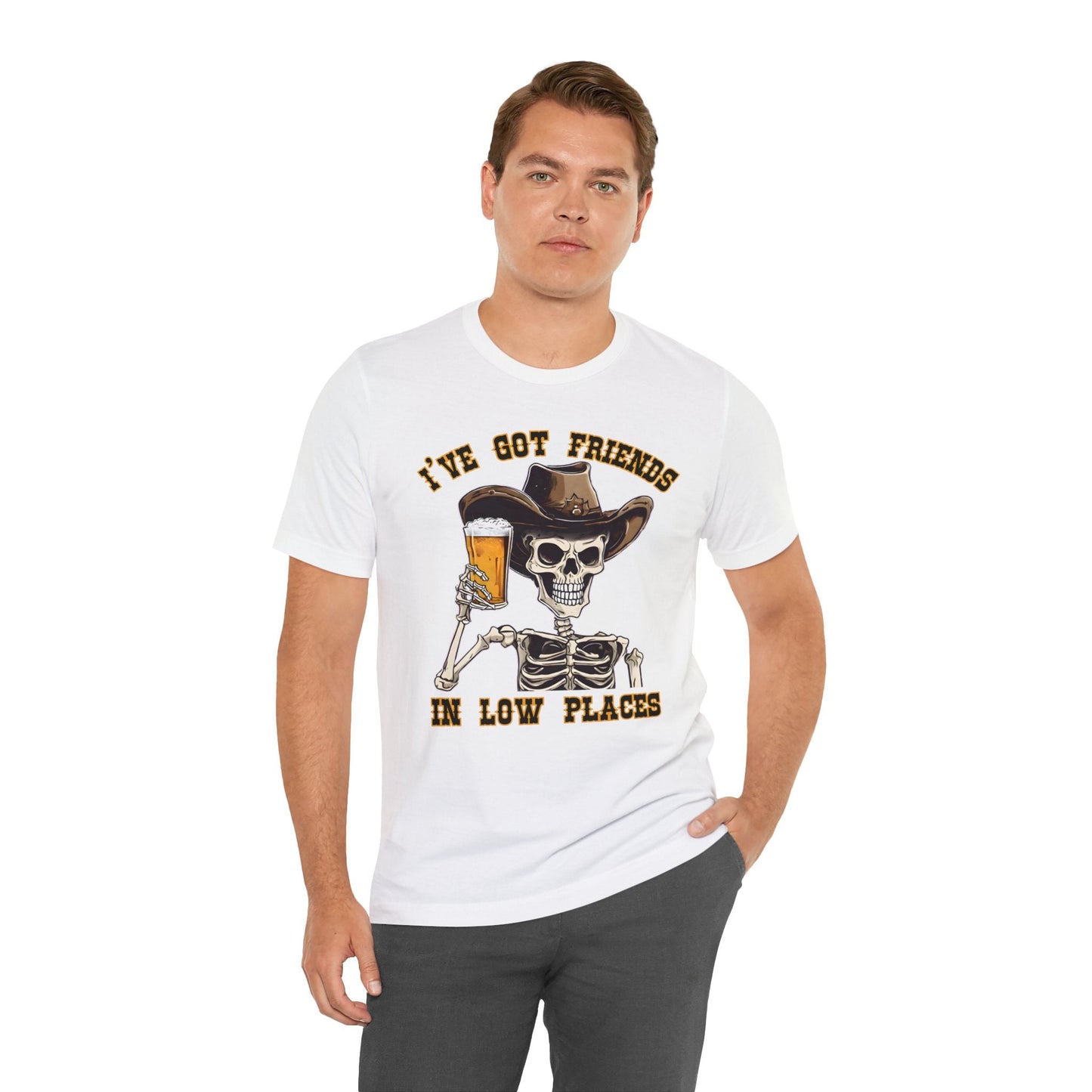 Friends in low Places Jersey Short Sleeve Tee - VICIOUSLY CRUNK MERCH