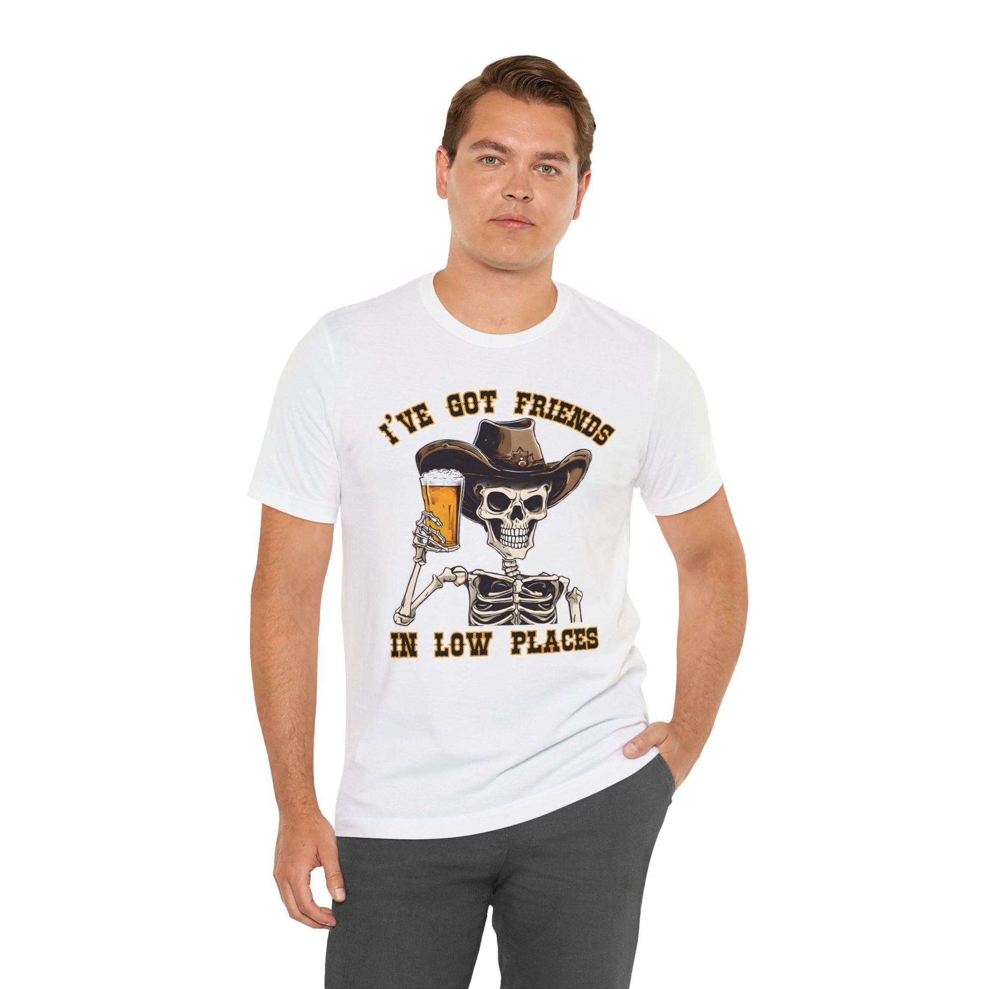 Friends in low Places Jersey Short Sleeve Tee - VICIOUSLY CRUNK MERCH
