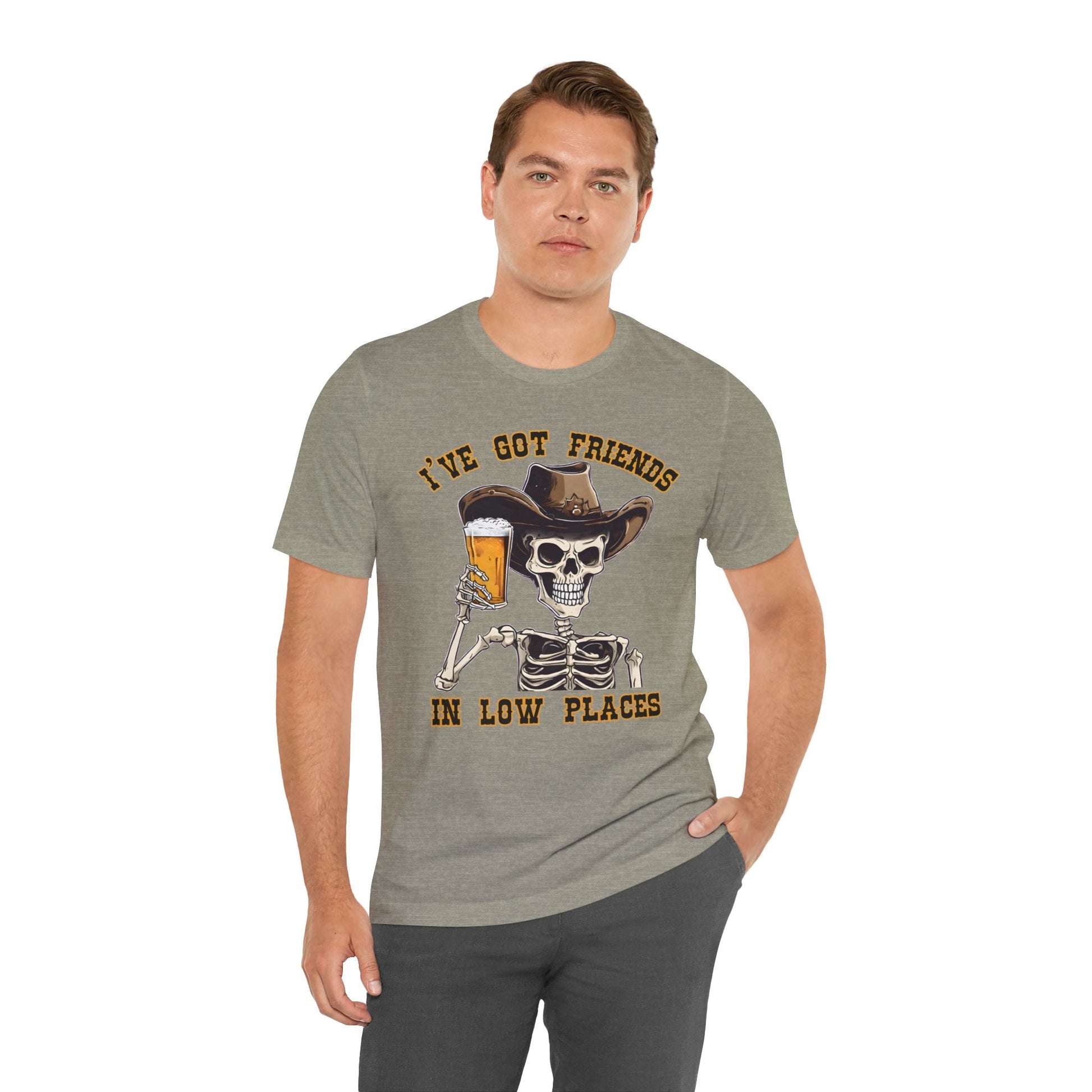 Friends in low Places Jersey Short Sleeve Tee - VICIOUSLY CRUNK MERCH
