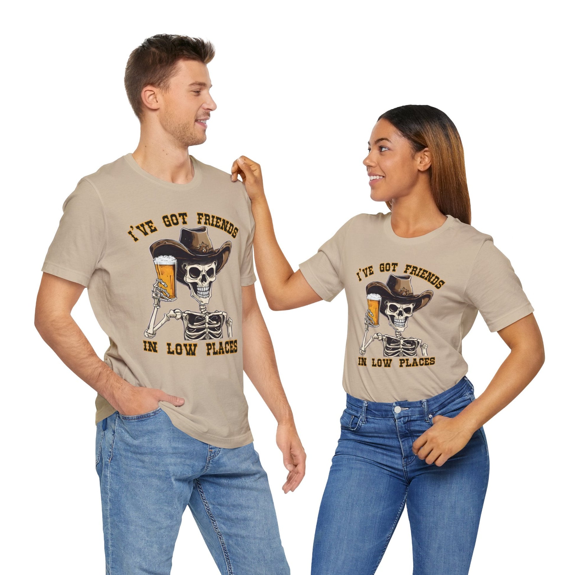 Friends in low Places Jersey Short Sleeve Tee - VICIOUSLY CRUNK MERCH