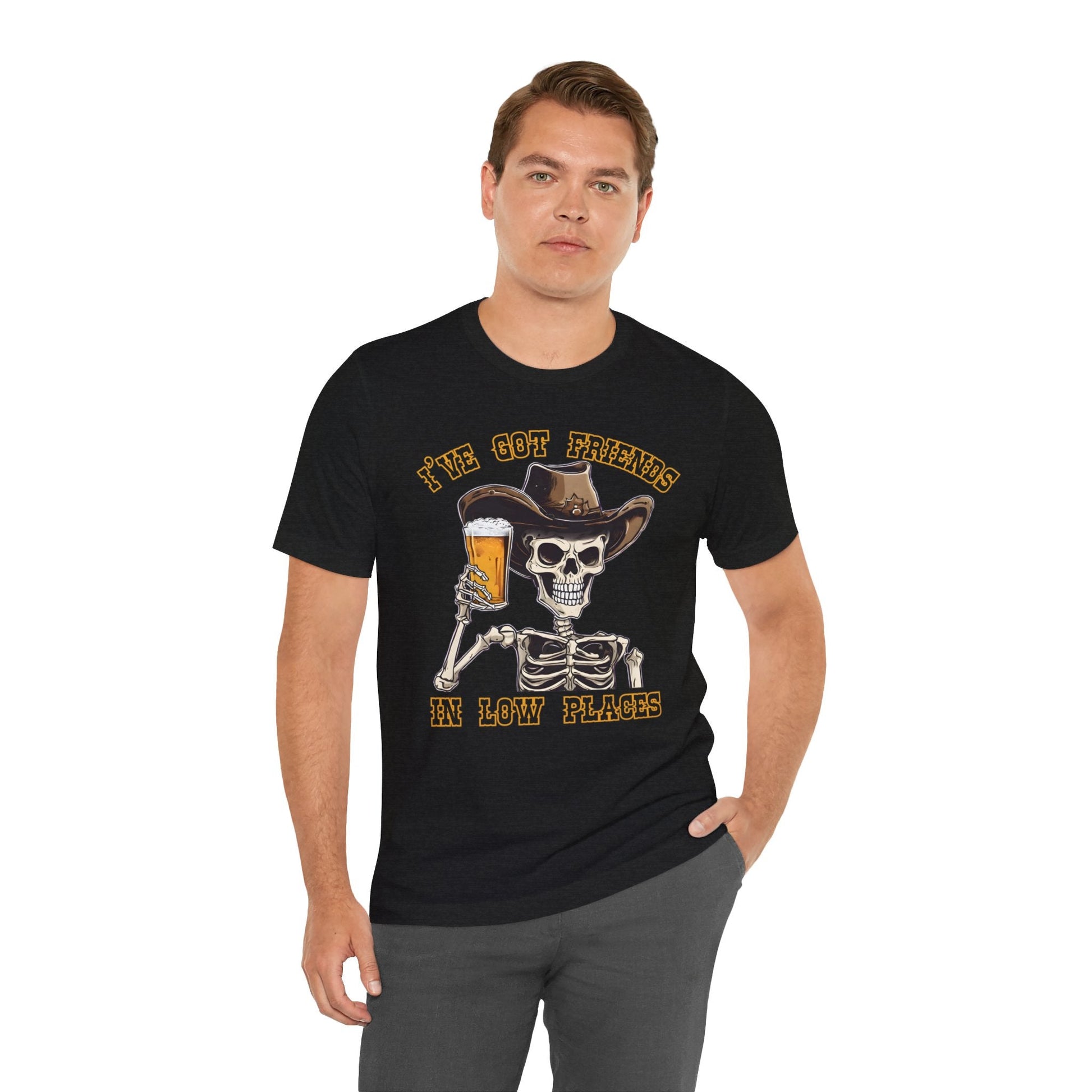Friends in low Places Jersey Short Sleeve Tee - VICIOUSLY CRUNK MERCH