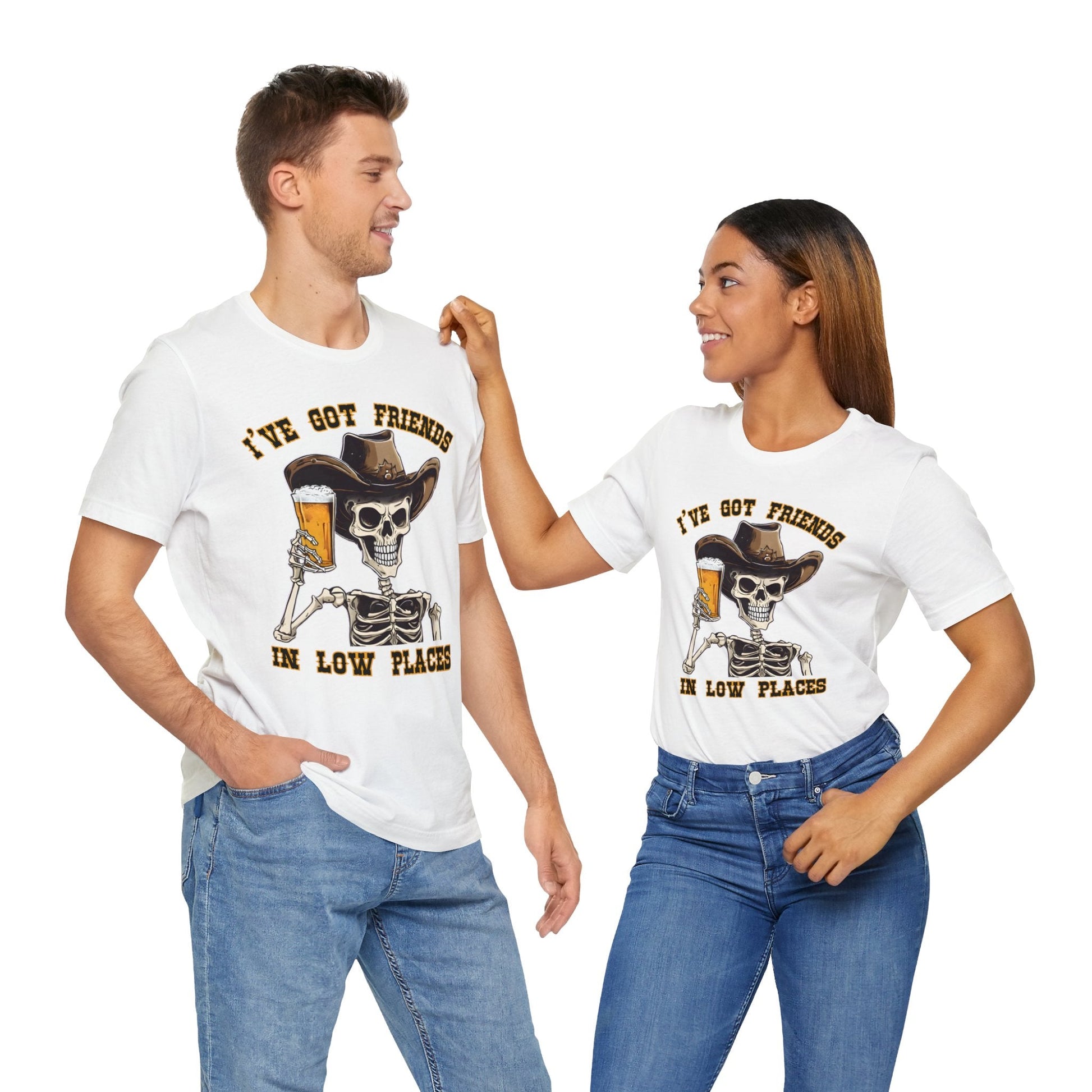 Friends in low Places Jersey Short Sleeve Tee - VICIOUSLY CRUNK MERCH
