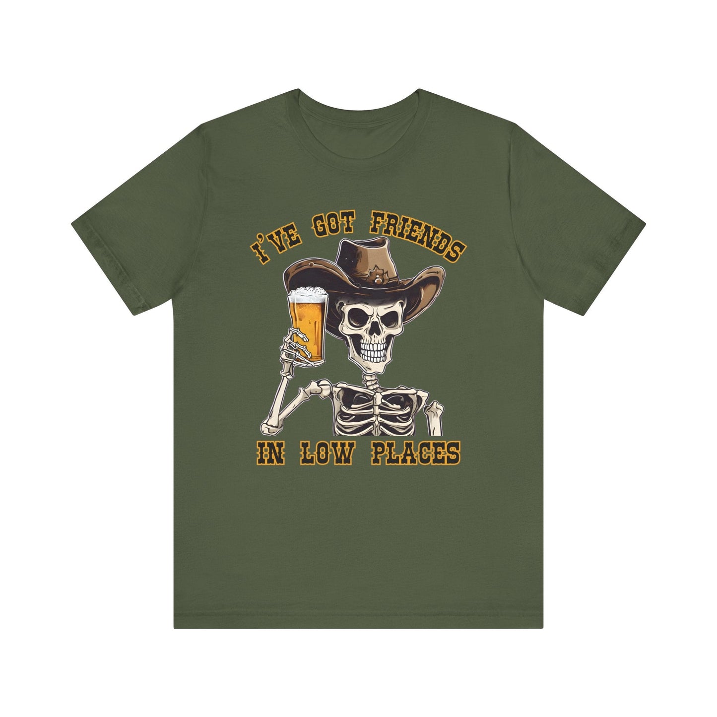 Friends in low Places Jersey Short Sleeve Tee - VICIOUSLY CRUNK MERCH