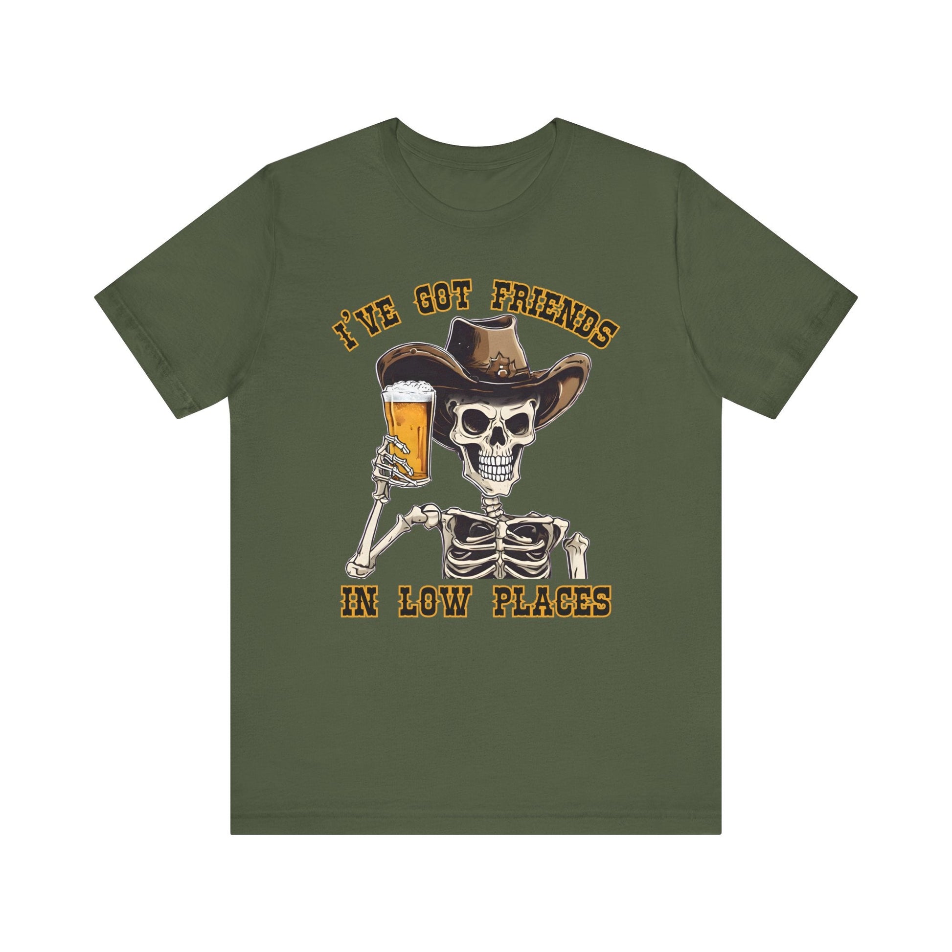 Friends in low Places Jersey Short Sleeve Tee - VICIOUSLY CRUNK MERCH