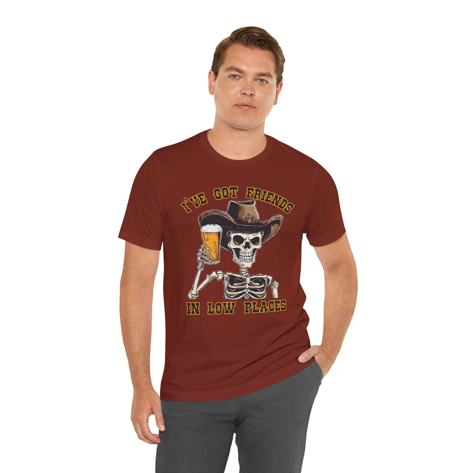 Friends in low Places Jersey Short Sleeve Tee - VICIOUSLY CRUNK MERCH