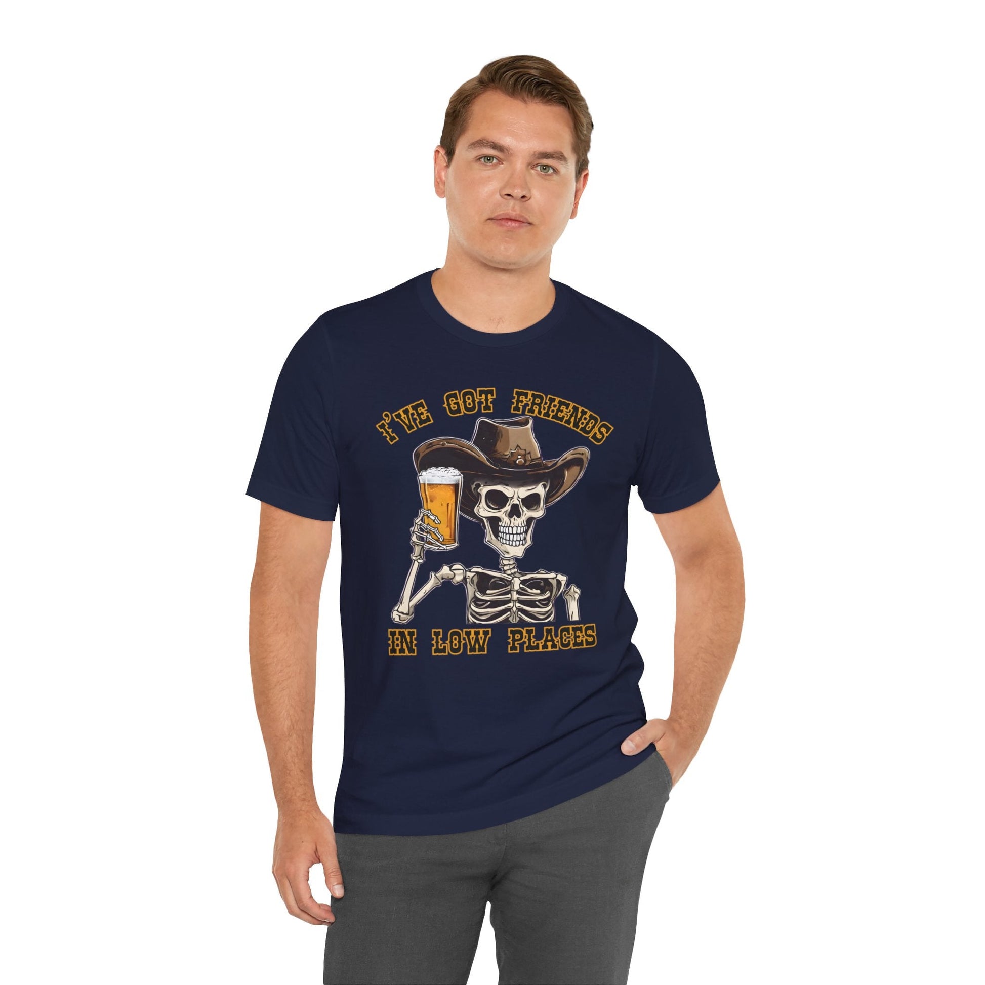 Friends in low Places Jersey Short Sleeve Tee - VICIOUSLY CRUNK MERCH