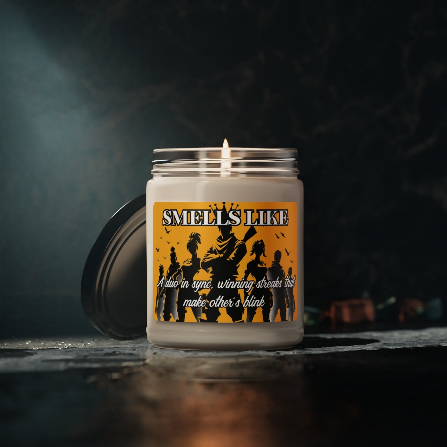 Gaming 9oz scented soy candle, funny saying candle, victory candle, duo candle, gift for gamer, gift idea, gift for kid, - VICIOUSLY CRUNK MERCH