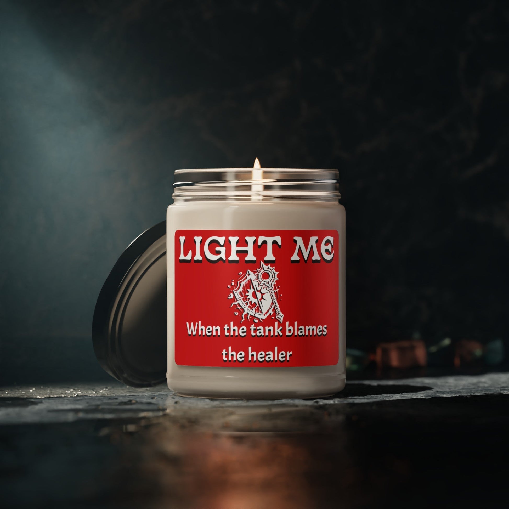 Gaming 9oz soy candle, horde, mmo candle, gaming candle, gift for gamers, funny candle, gift for teen, gift for him, gift for her, holiday - VICIOUSLY CRUNK MERCH