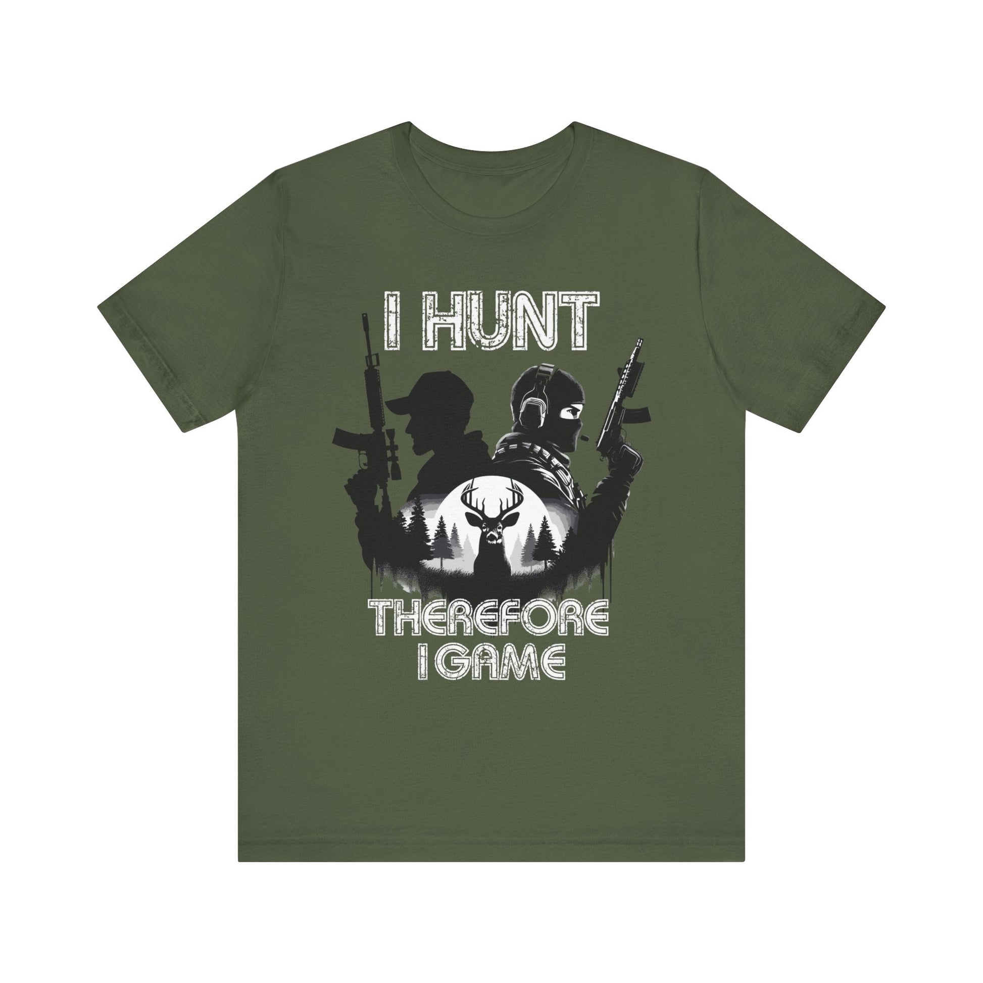 I hunt therefore i game tee, hunting tshirt, gaming shirt, cod, mens hunting tee, womens hunting shirt, gaming tshirt,gift for him,dad gift - VICIOUSLY CRUNK MERCH