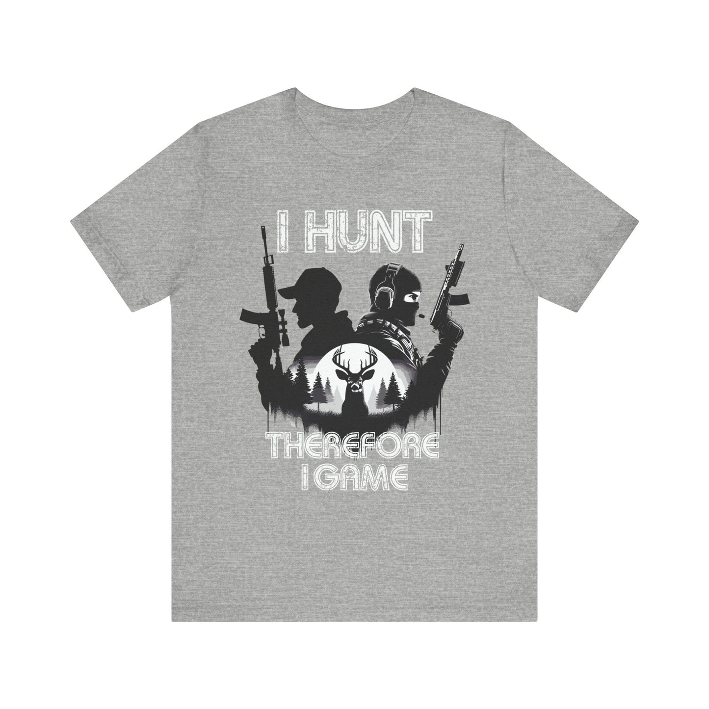 I hunt therefore i game tee, hunting tshirt, gaming shirt, cod, mens hunting tee, womens hunting shirt, gaming tshirt,gift for him,dad gift - VICIOUSLY CRUNK MERCH