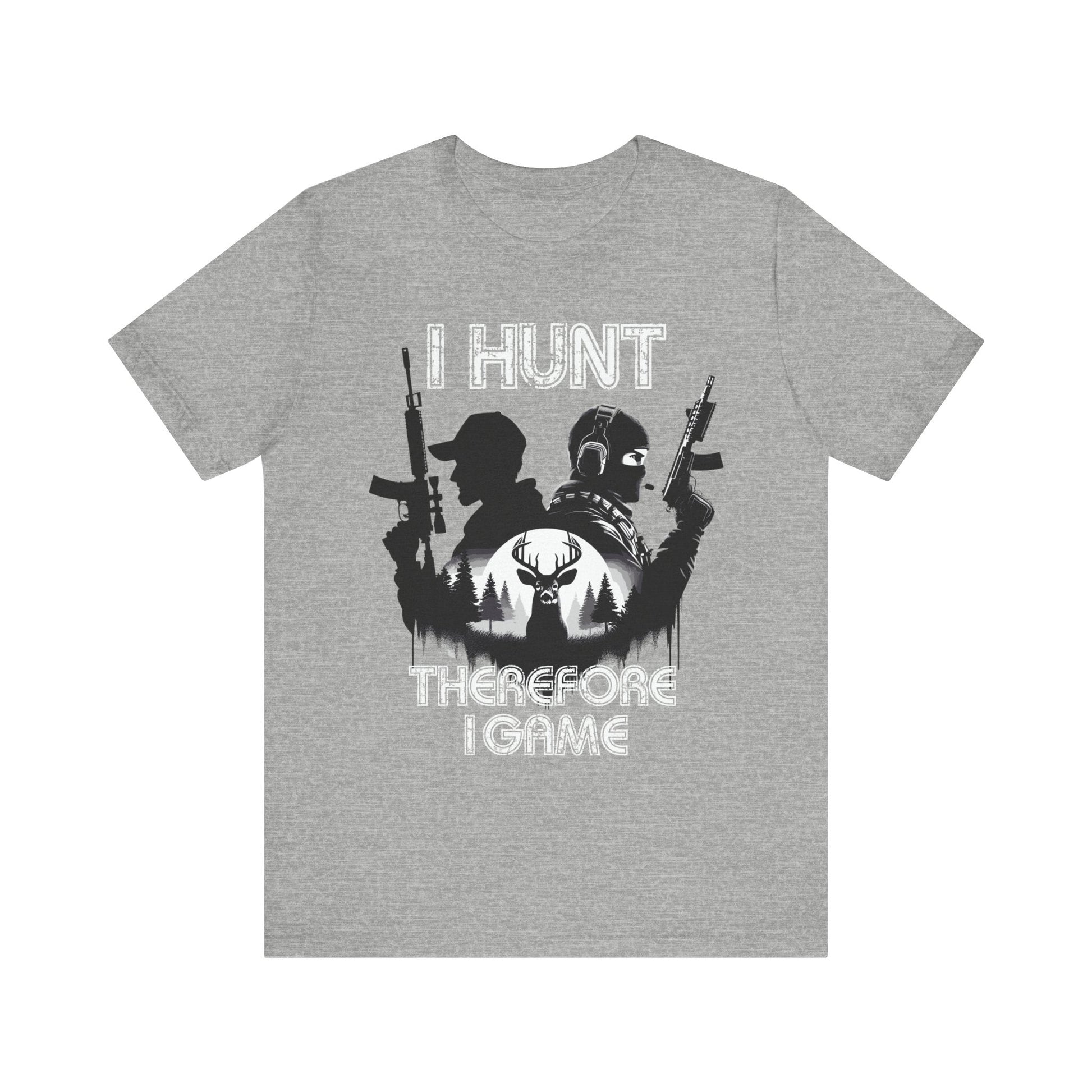 I hunt therefore i game tee, hunting tshirt, gaming shirt, cod, mens hunting tee, womens hunting shirt, gaming tshirt,gift for him,dad gift - VICIOUSLY CRUNK MERCH