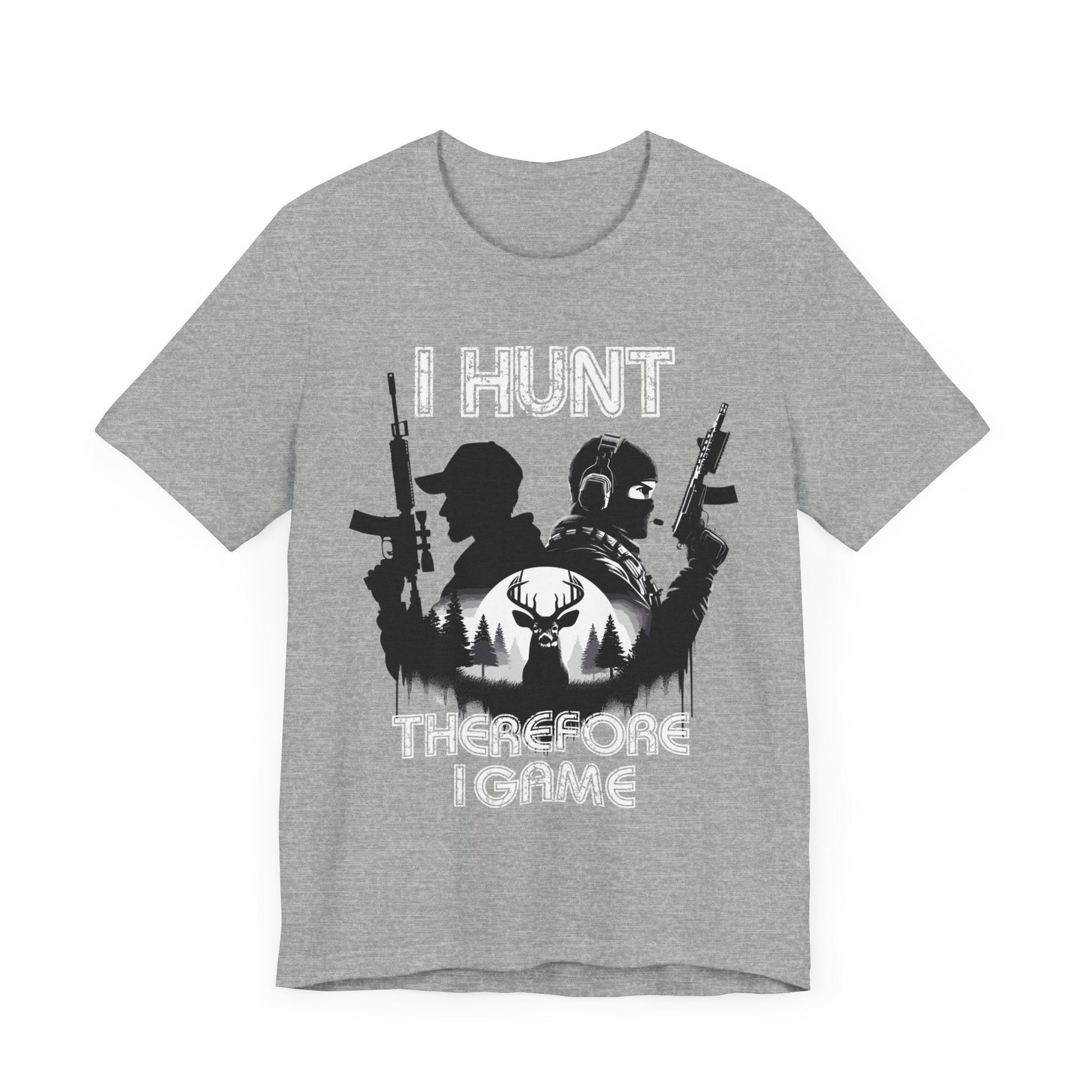 I hunt therefore i game tee, hunting tshirt, gaming shirt, cod, mens hunting tee, womens hunting shirt, gaming tshirt,gift for him,dad gift - VICIOUSLY CRUNK MERCH