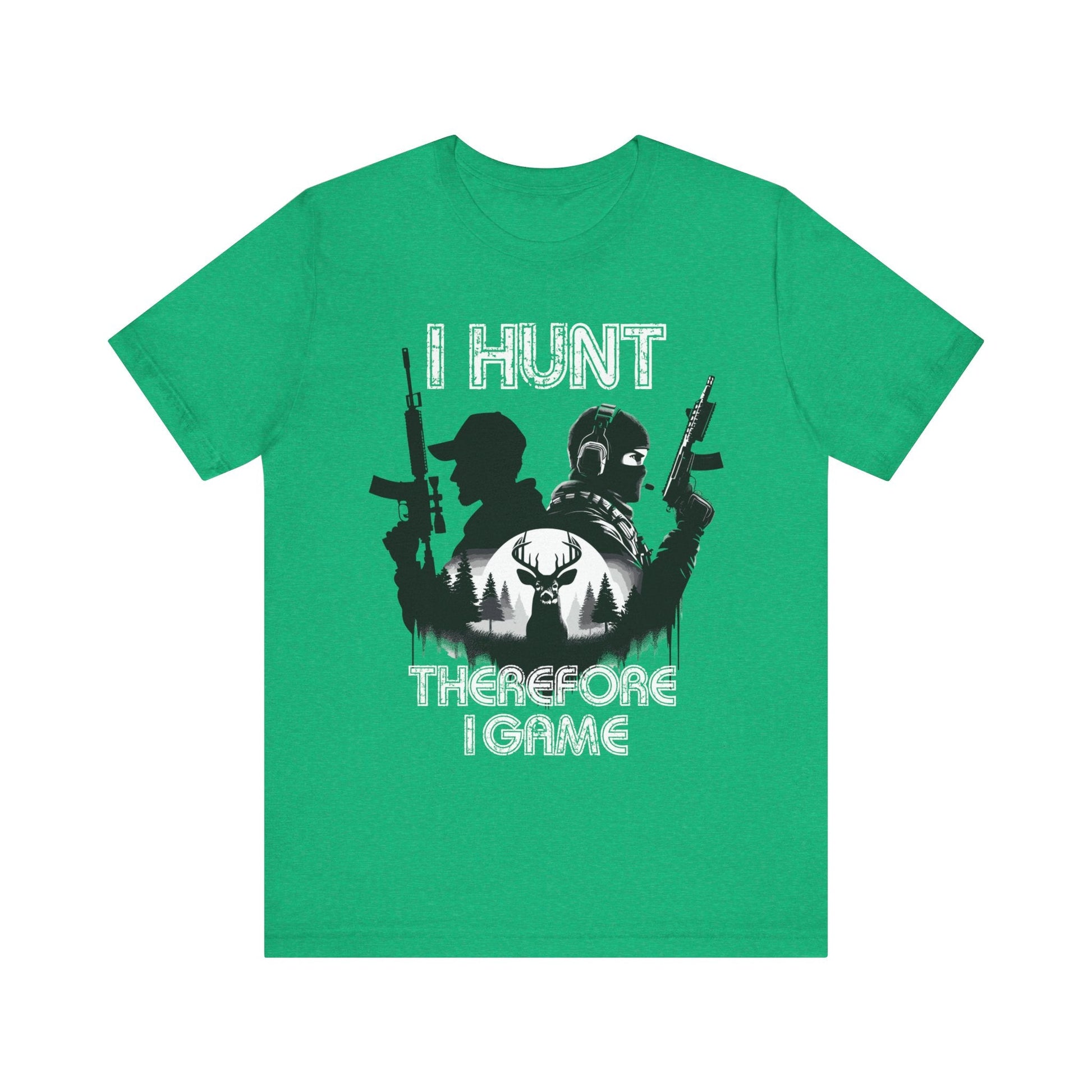 I hunt therefore i game tee, hunting tshirt, gaming shirt, cod, mens hunting tee, womens hunting shirt, gaming tshirt,gift for him,dad gift - VICIOUSLY CRUNK MERCH