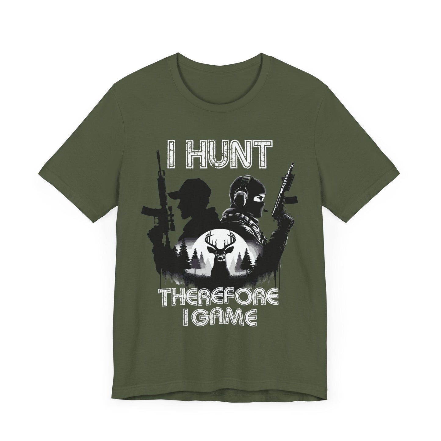 I hunt therefore i game tee, hunting tshirt, gaming shirt, cod, mens hunting tee, womens hunting shirt, gaming tshirt,gift for him,dad gift - VICIOUSLY CRUNK MERCH