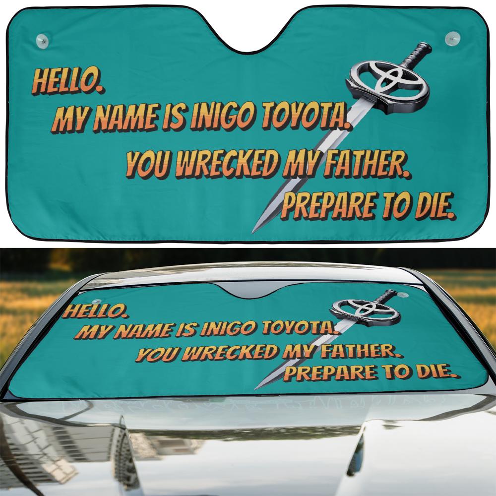 Inigo Toyota Car Sunshade - VICIOUSLY CRUNK MERCH