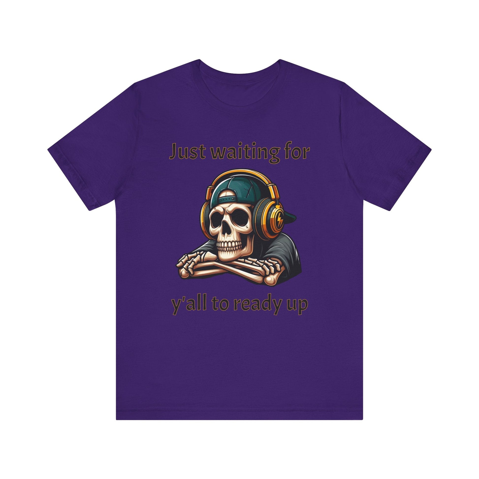Just waiting for y'all to ready up gaming Short Sleeve Tee - VICIOUSLY CRUNK MERCH