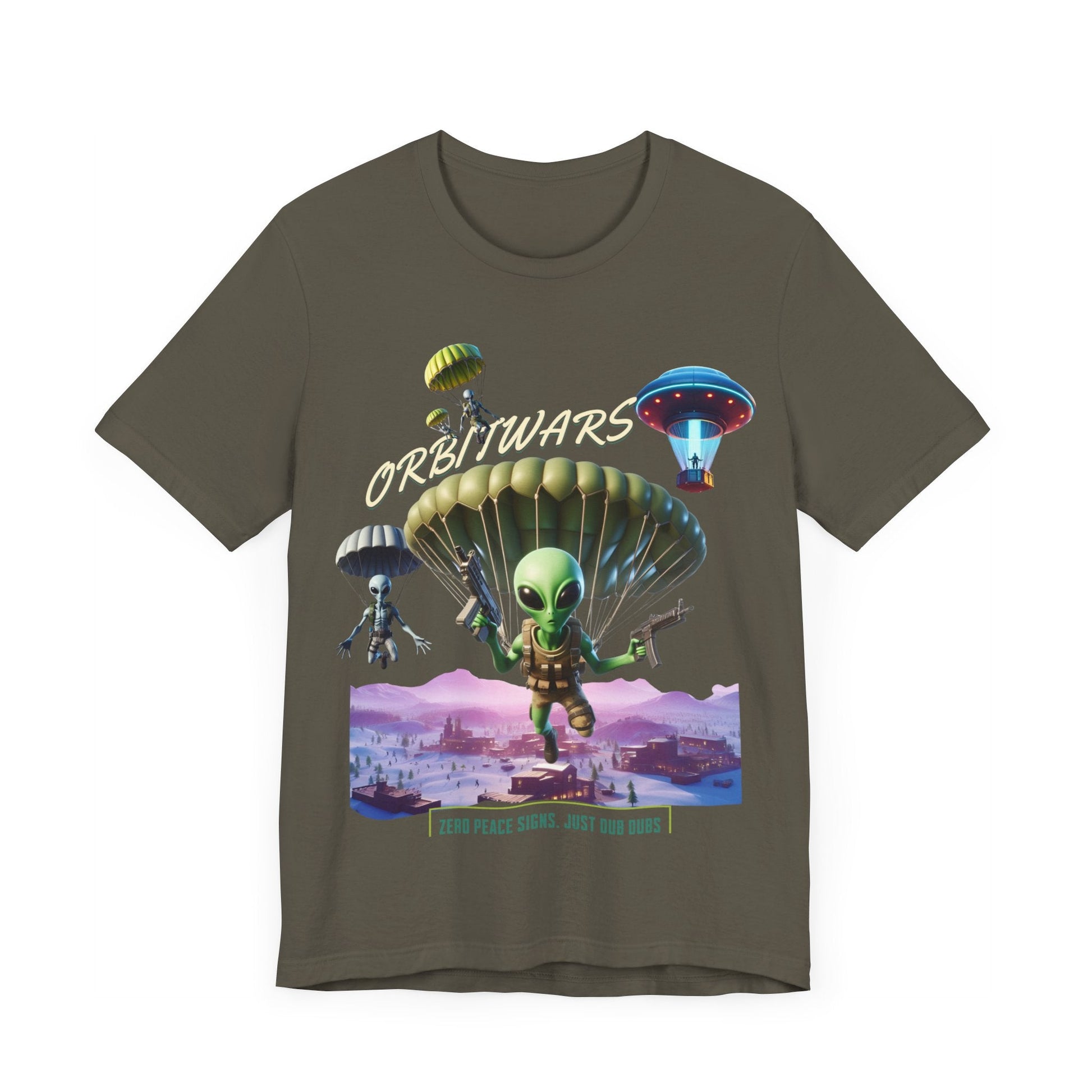 Orbitwars - T - Shirt, gaming shirt, area 51, gift for her, gift for him, battle, ufo, aliens, dropping, dub, - VICIOUSLY CRUNK MERCH