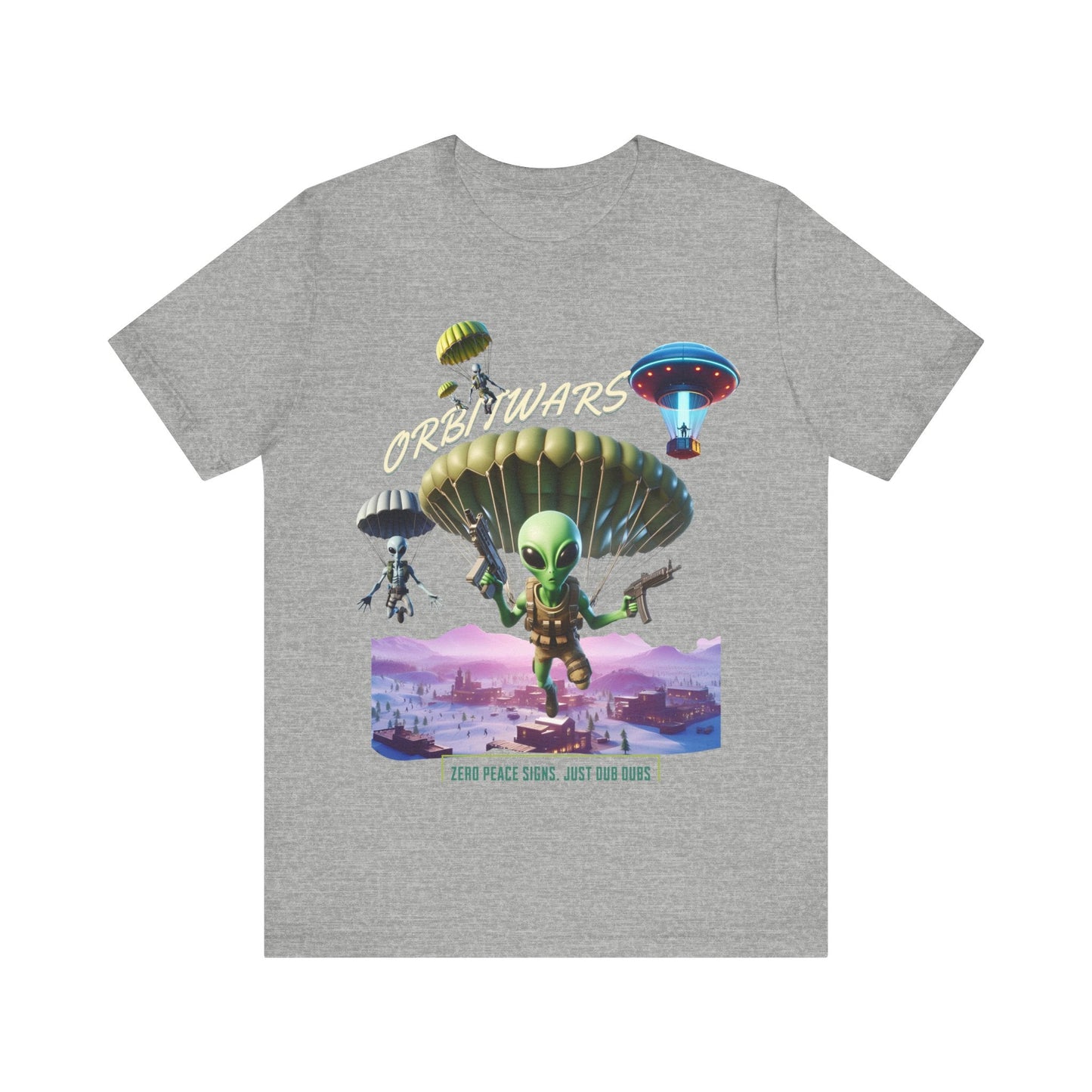 Orbitwars - T - Shirt, gaming shirt, area 51, gift for her, gift for him, battle, ufo, aliens, dropping, dub, - VICIOUSLY CRUNK MERCH