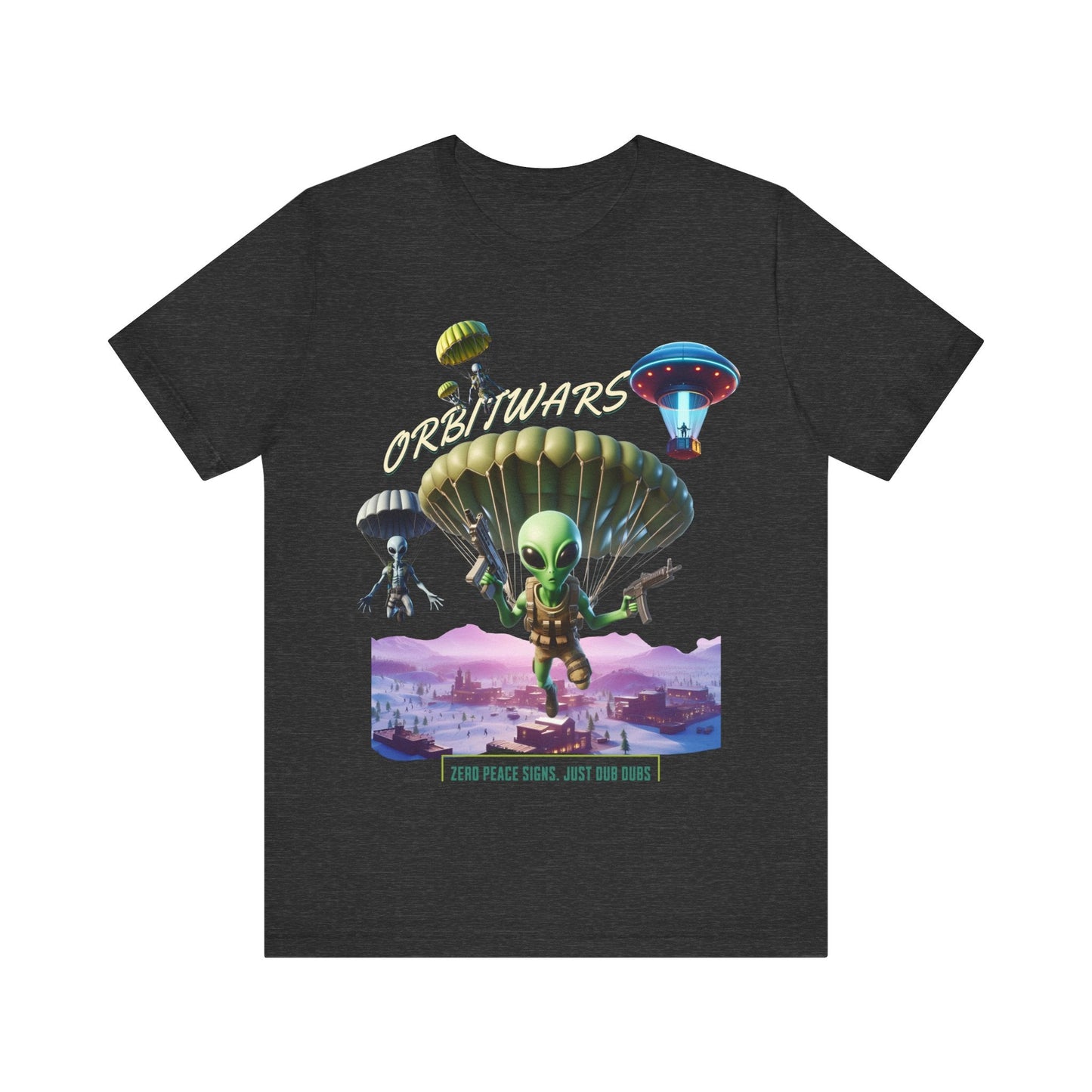 Orbitwars - T - Shirt, gaming shirt, area 51, gift for her, gift for him, battle, ufo, aliens, dropping, dub, - VICIOUSLY CRUNK MERCH
