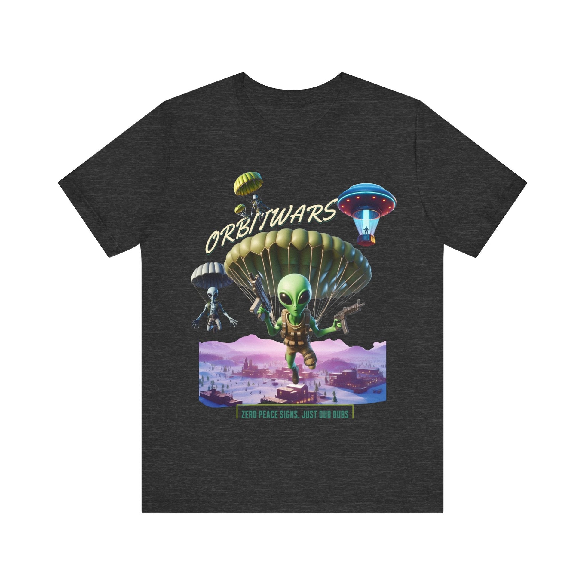 Orbitwars - T - Shirt, gaming shirt, area 51, gift for her, gift for him, battle, ufo, aliens, dropping, dub, - VICIOUSLY CRUNK MERCH