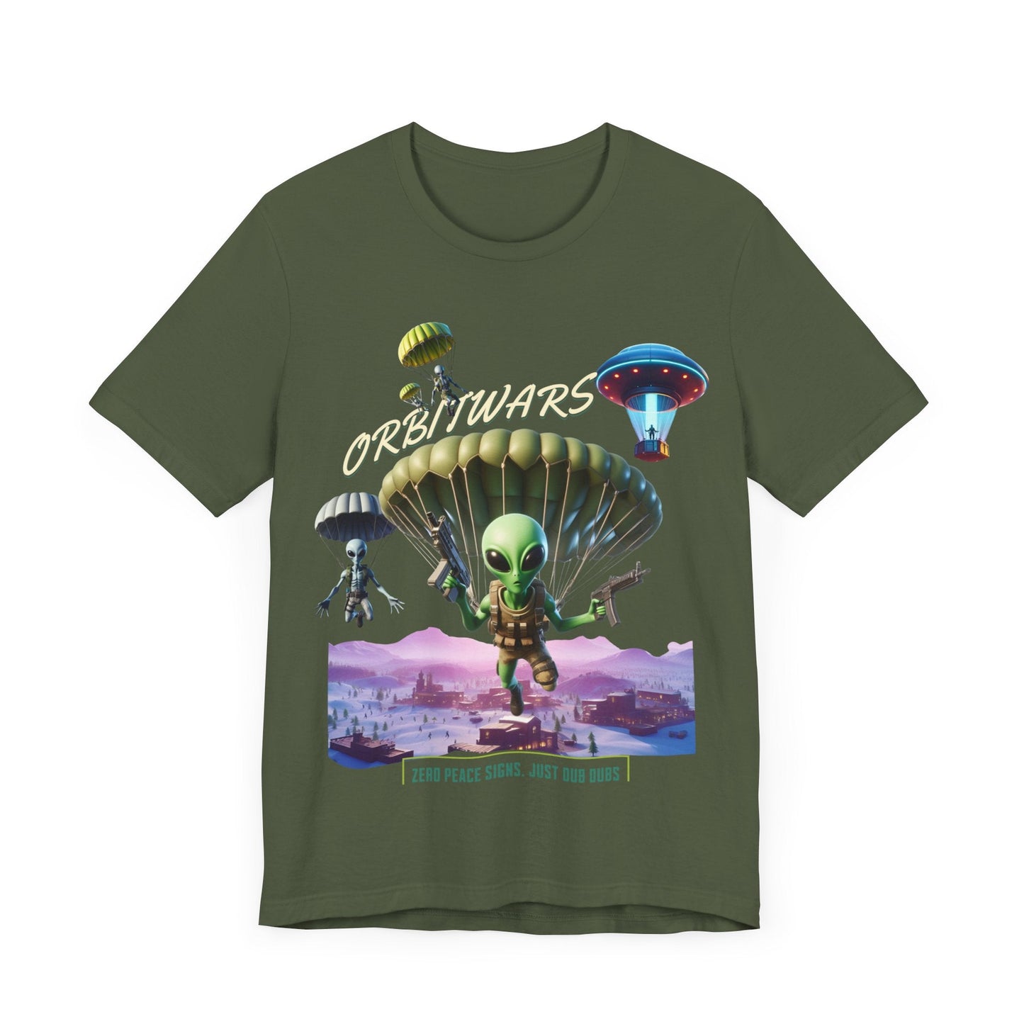 Orbitwars - T - Shirt, gaming shirt, area 51, gift for her, gift for him, battle, ufo, aliens, dropping, dub, - VICIOUSLY CRUNK MERCH