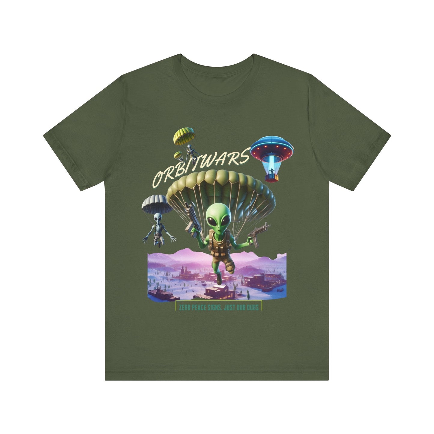 Orbitwars - T - Shirt, gaming shirt, area 51, gift for her, gift for him, battle, ufo, aliens, dropping, dub, - VICIOUSLY CRUNK MERCH