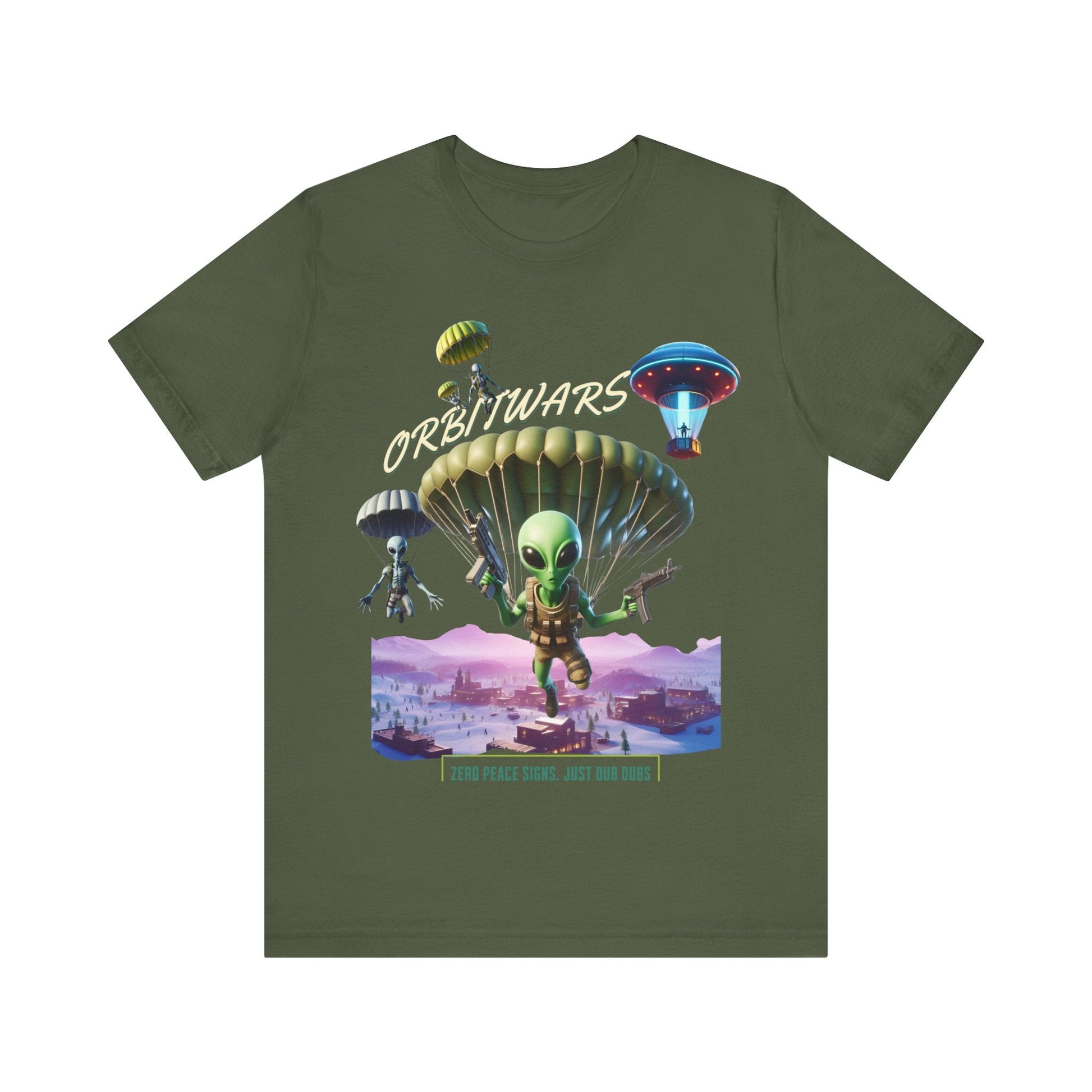 Orbitwars - T - Shirt, gaming shirt, area 51, gift for her, gift for him, battle, ufo, aliens, dropping, dub, - VICIOUSLY CRUNK MERCH