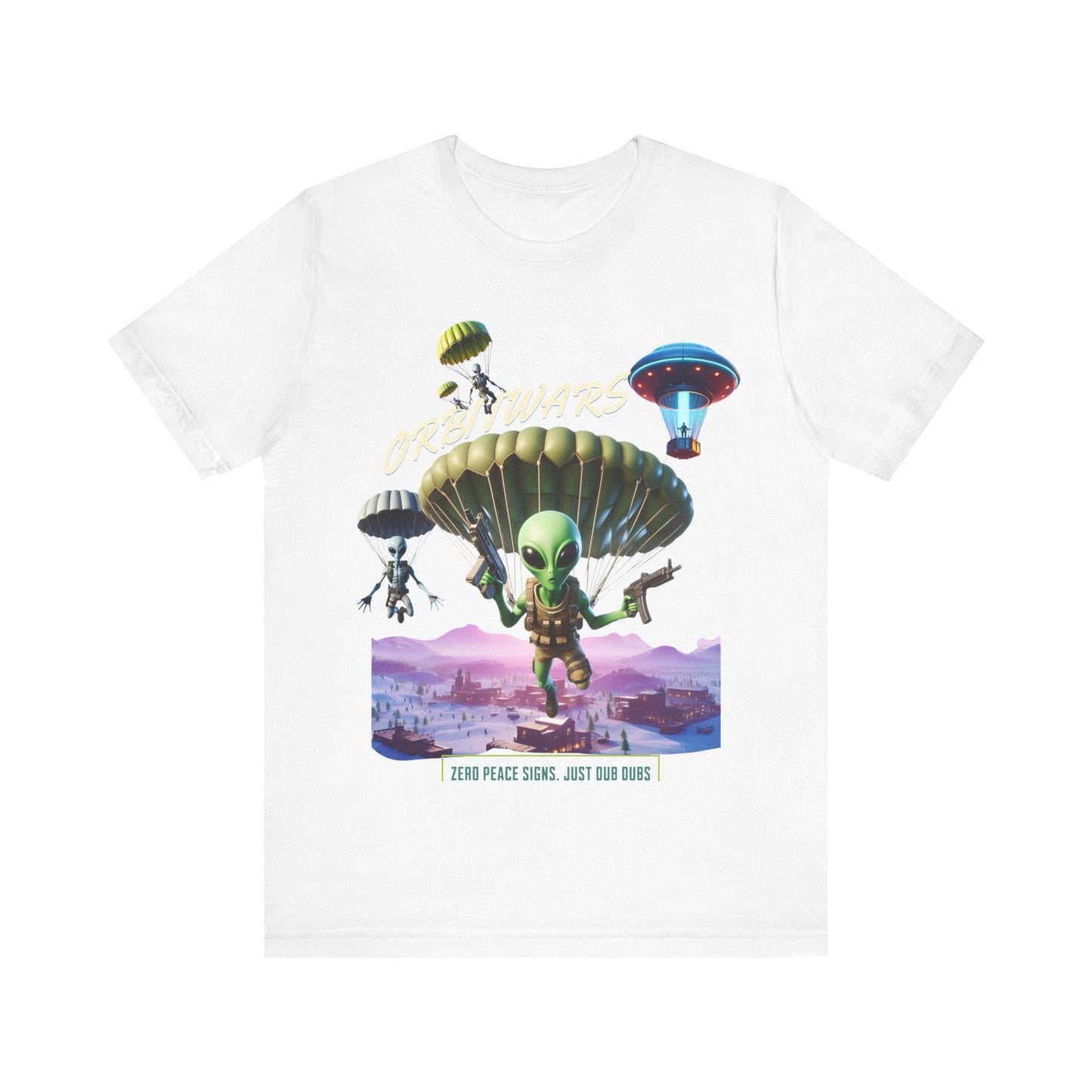 Orbitwars - T - Shirt, gaming shirt, area 51, gift for her, gift for him, battle, ufo, aliens, dropping, dub, - VICIOUSLY CRUNK MERCH