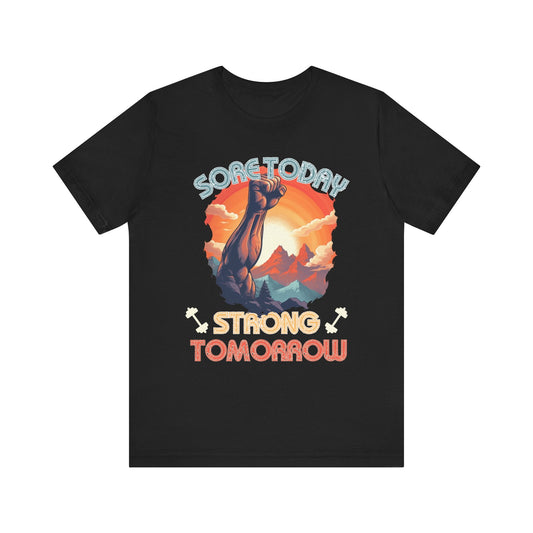 Sore today - Gym Shirt, motivational shirt, unsex gym shirt,work out tee, gift for weightlifter, arm day , gym shirt, gift for him,gift for her, weights - VICIOUSLY CRUNK MERCH