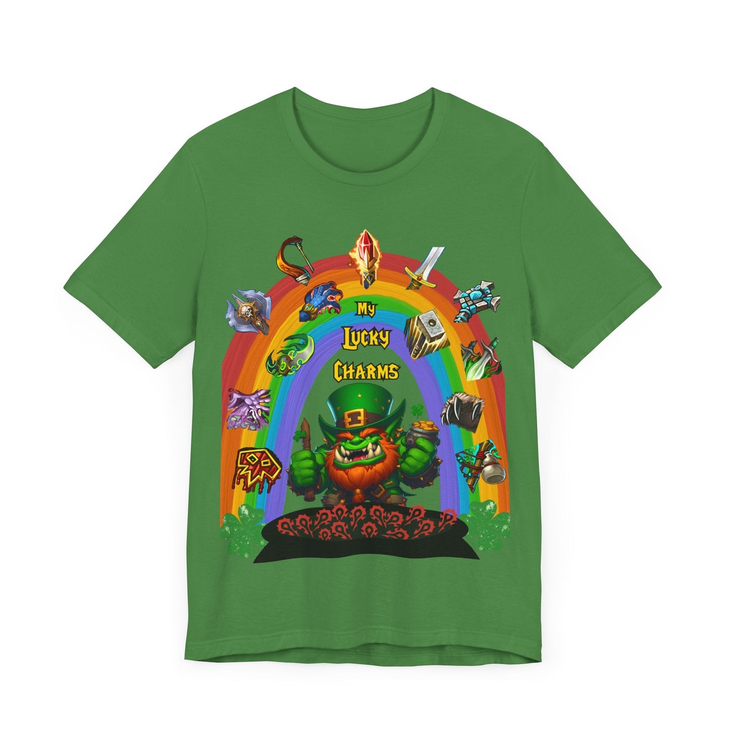 st patricks day gaming shirt, lucky charms shirt, st patricks day graphic tee, gamer, - VICIOUSLY CRUNK MERCH