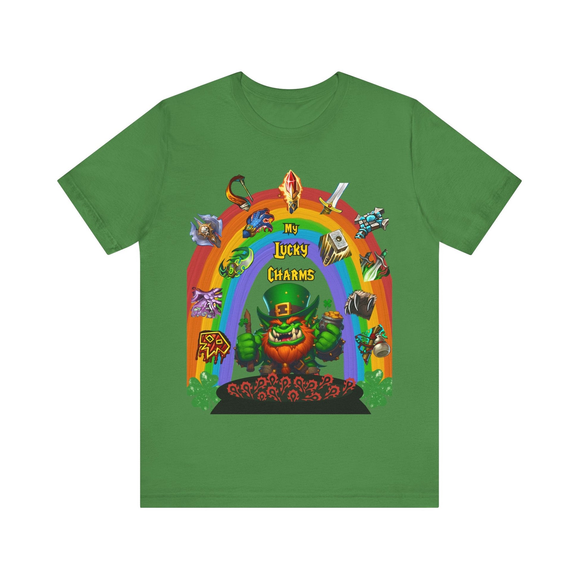 st patricks day gaming shirt, lucky charms shirt, st patricks day graphic tee, gamer, - VICIOUSLY CRUNK MERCH