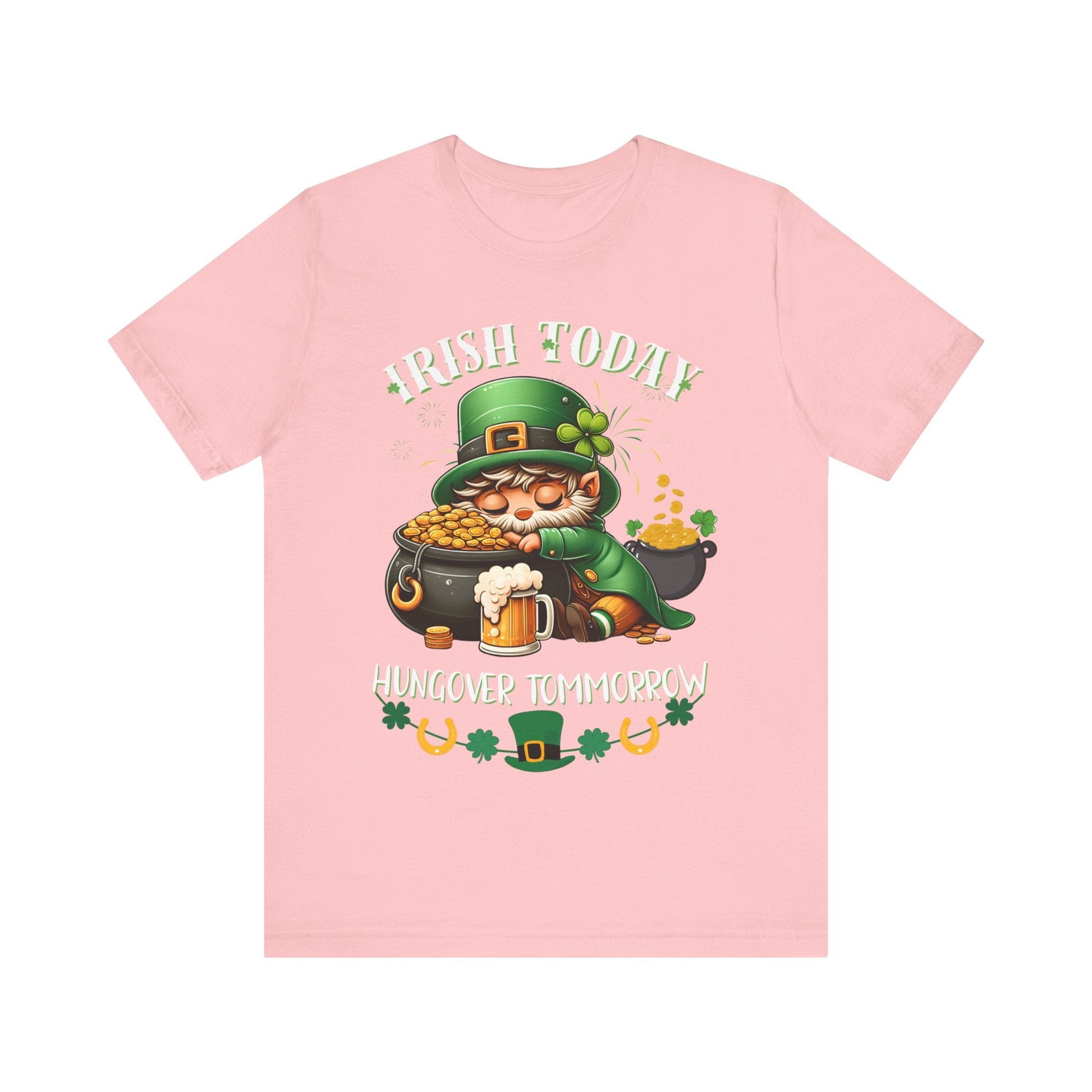 St. patricks day shirt, irish today hungover tomorrow, party shirt, funny st patricks day shirt, funny graphic tee, pot of gold, gift tee - VICIOUSLY CRUNK MERCH