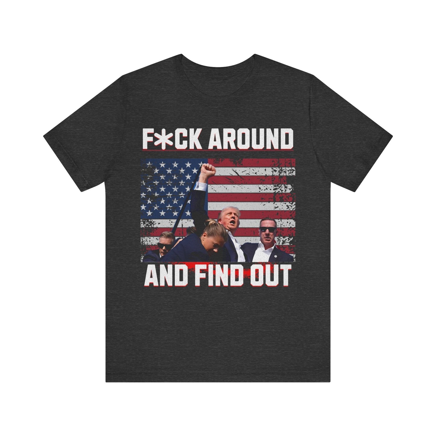Trump Shirt, trump tee, Assassination Attempt Trump T - Shirt, president trump, Presidential Election, Stand With Trump - VICIOUSLY CRUNK MERCH