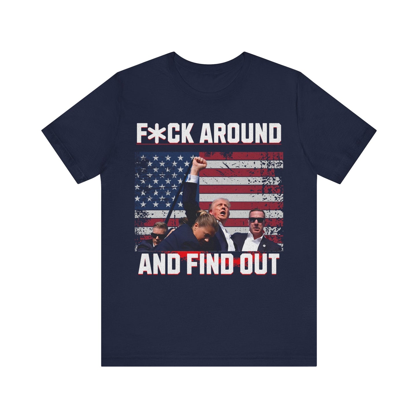 Trump Shirt, trump tee, Assassination Attempt Trump T - Shirt, president trump, Presidential Election, Stand With Trump - VICIOUSLY CRUNK MERCH