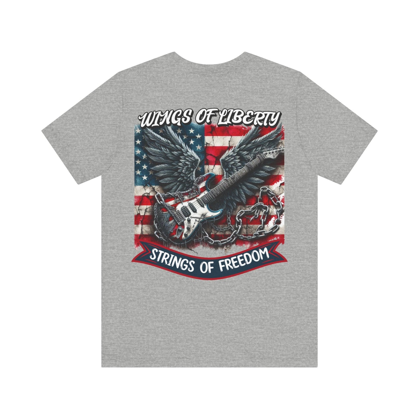 Wings of liberty, strings of freedom, Independence Day Tee, 4th July Shirt, crunk shirt, guitar shirt, liberty shirt, - VICIOUSLY CRUNK MERCH