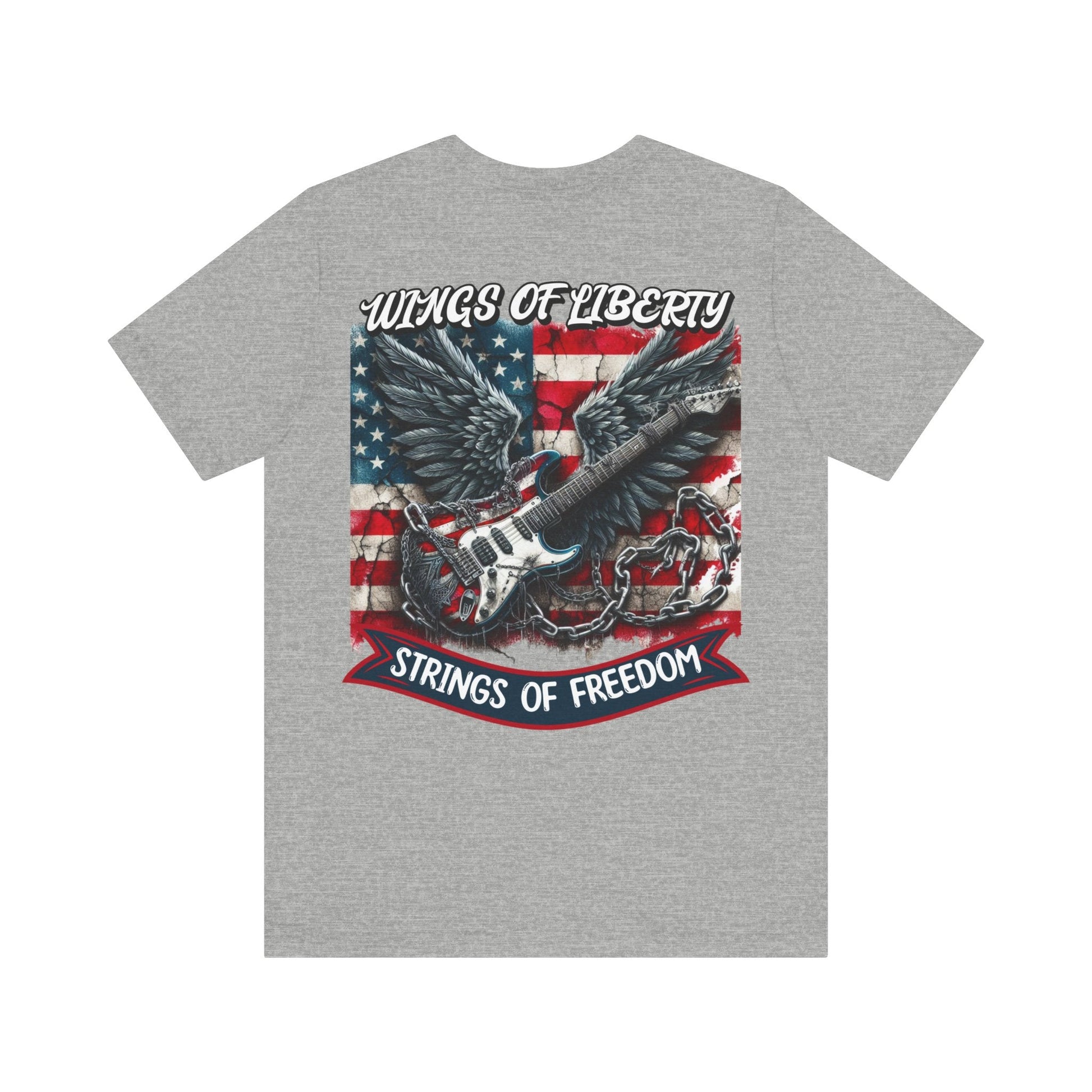 Wings of liberty, strings of freedom, Independence Day Tee, 4th July Shirt, crunk shirt, guitar shirt, liberty shirt, - VICIOUSLY CRUNK MERCH