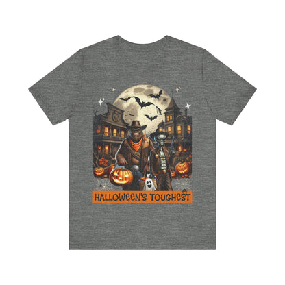 Halloween Tee with Bigfoot and Alien – 'Halloween's Toughest'