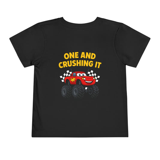 Toddler Tee Lightning McQueen Monster Truck 1st Birthday-Shirt