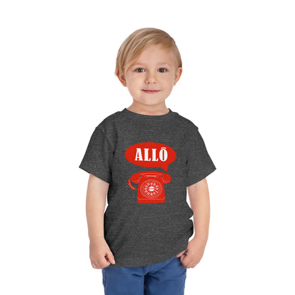 Cute Toddler Short Sleeve Tee- Retro Telephone