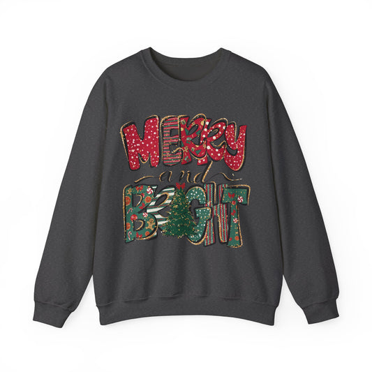 Christmas Sweatshirt, Womens Christmas Sweatshirt, Christmas Sweatshirts for Women, Christmas Merry and Bright