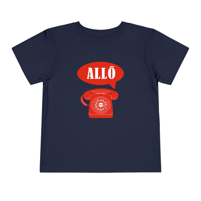 Cute Toddler Short Sleeve Tee- Retro Telephone