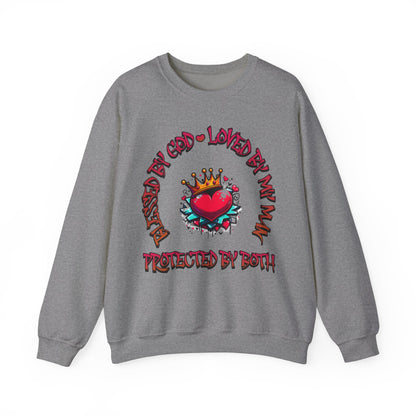 Blessed, Loved, Protected - Unisex Heavy Blend™ Crewneck Sweatshirt